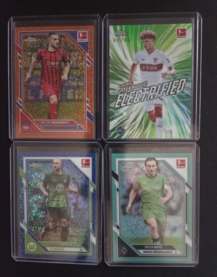 Topps Chrome Bundesliga  25/26, 4 Karten Lot Nummeriert: /25 /99 /150 /199   