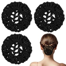Hair Bun Covers, Elastic Invisible Nets Snood Accessory for Women