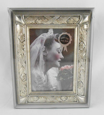 World Bazaars Loui Michel Cie Silver Leaf Italy Style 3.5" x 5" Photo Frame New