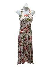 Anthropologie Abel the Label Vienna Floral Halter Maxi Dress L Boho Cottagecore