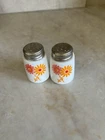 vintage milk glass salt and pepper shakers Starline