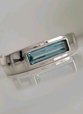 Edler Pierre Lang Armreif,  Armband,  Armspange, silber, Zirkonia blau türkis