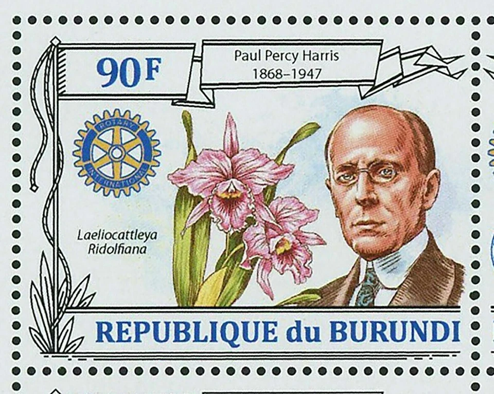 Sello Club Rotario de Vacunación contra la Polio Paul P. Harris S/S MNH #3118-3121 Foto 2 de 4