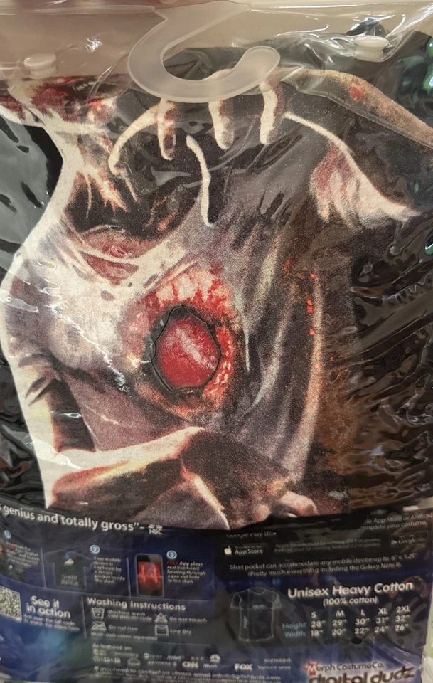 Camisa Zombie Morph Costume Co. Digital Dudz Unisex Corazón Golpeante Talla Extra Grande Foto 2 de 4