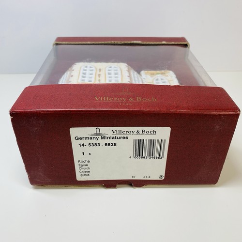 Villeroy Boch Scandinavia Gingerbread Ceramic Church Tea Light holder In Box - Picture 21 of 24