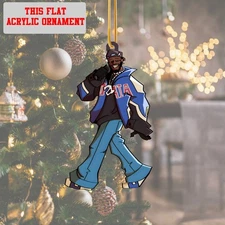 Kendrick Lamar Say Drake Ornament Xmas Tree Hanging Acrylic 3.5 inch x 3.5 inch