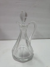 Vintage  Glass Oil Vinegar Bottle Decanter