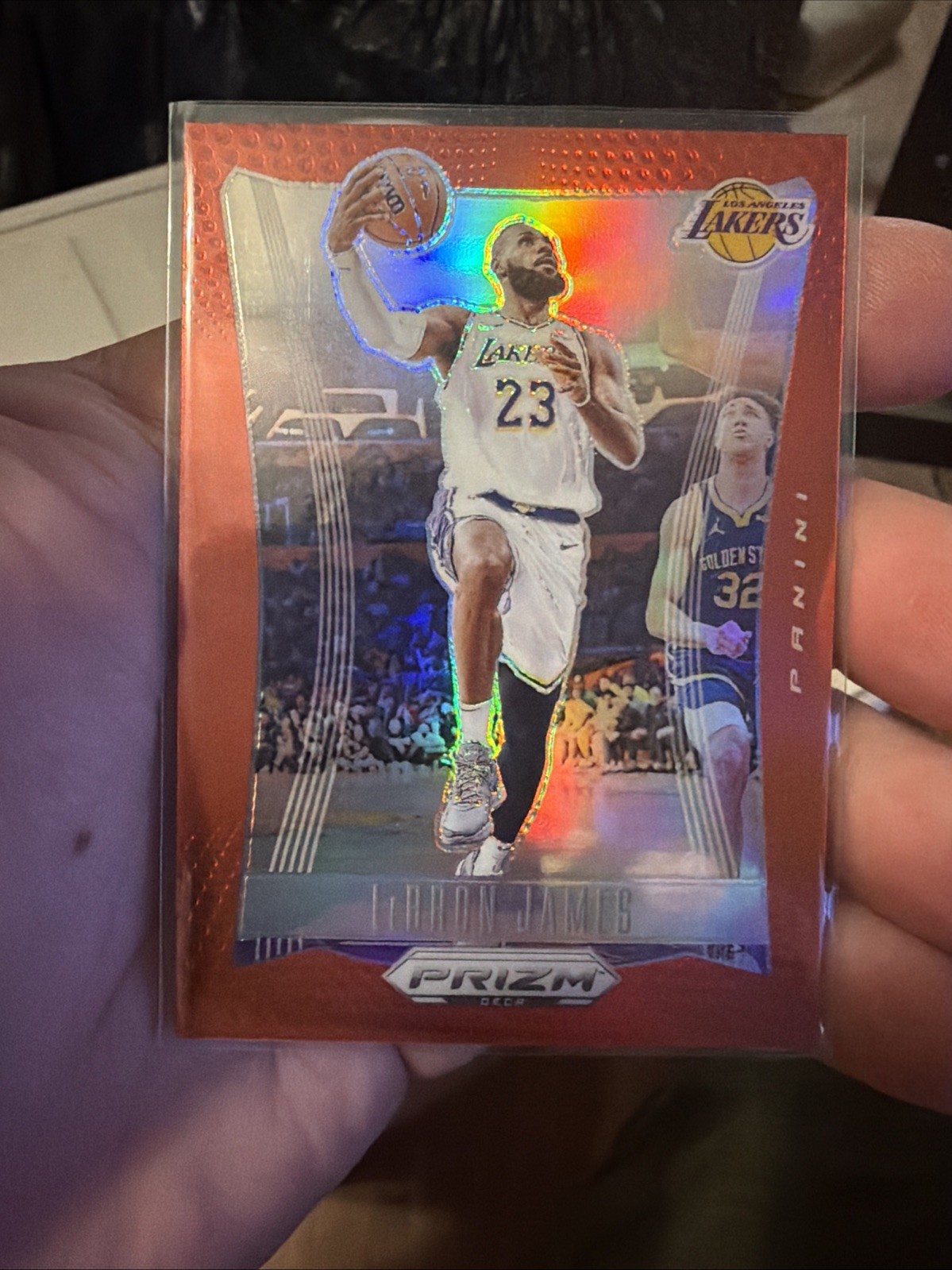 2023-24 Panini Prizm Deca - LeBron James #145 Red Prizm /199