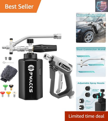 #ad Pressure Washer Foam Gun with Dual Connector Accessory Short Power Washer Gu... $88.87