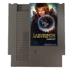 Labyrinth NES Cart 8bit Maze Adventure Movie Inspired Retro Game Cartridge