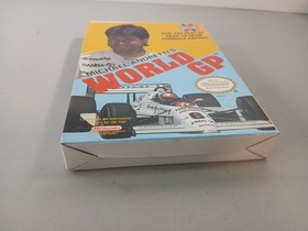 BOX & MANUAL ONLY Nintendo NES Michael Andretti's World GP Authentic 