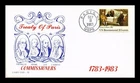 DR JIM STAMPS US COVER TREATY OF PARIS BICENTENNIAL FDC HAND CANCEL LANDS END
