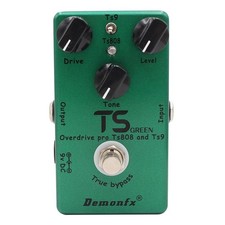 Upgraded Tube Screamer Guitar Effects Pedal Overdrive Distortion TS9 TS808 in 1