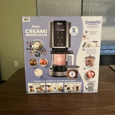 Ninja CREAMi Ice Cream Maker 5 Programs 2x 16 oz Pints Storage Lids NC300