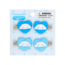 Sanrio Set of 4 Mini Hair Clips Cinnamoroll Japan NEW Sanrio Characters