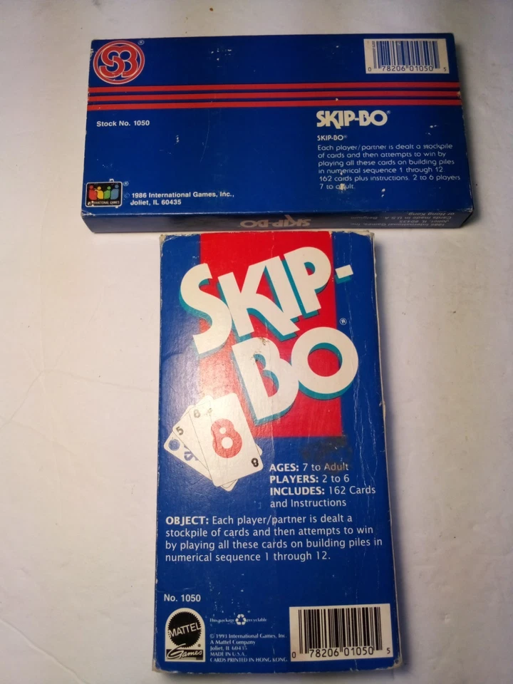 Vintage 1984 Edition "SKIP-BO" Card Game 100% Complete 162 Cards & Instructions. - Image 4 of 4