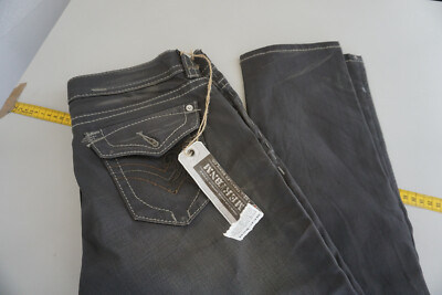 MEK Bulgan Damen Jeans cigarette stretch Hose 30/34 W30 L34 dunkelgrau NEU #C17