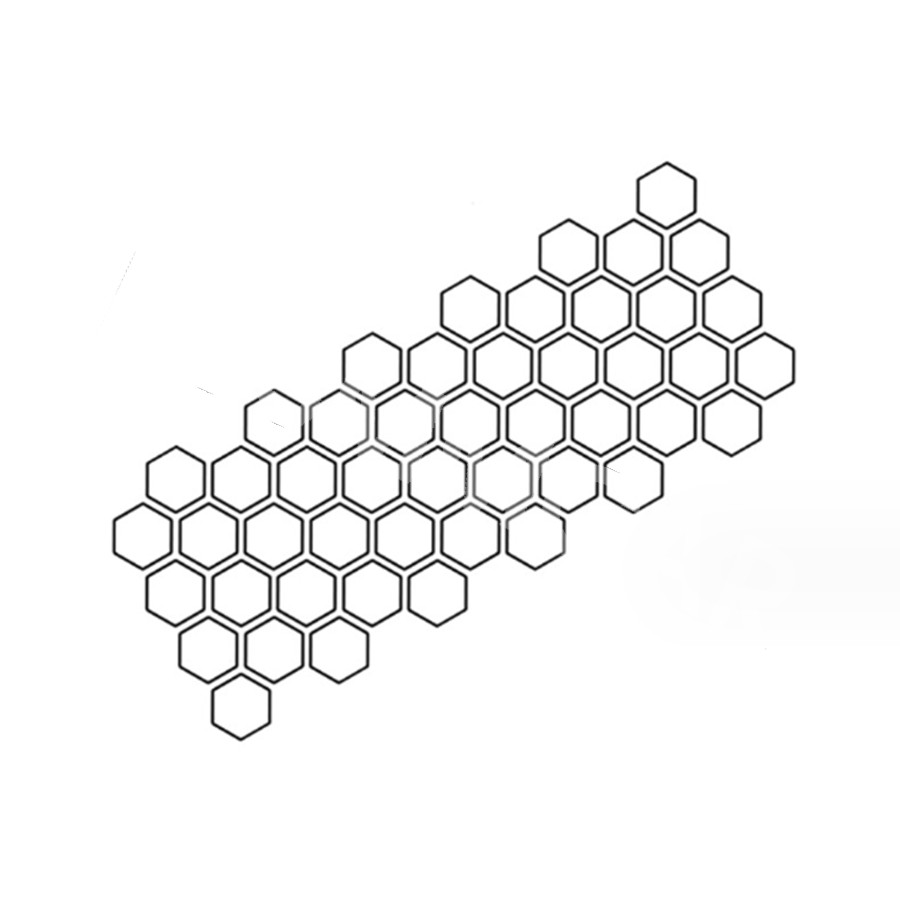 Stylish Honeycomb Hexagon Stickers Decorative Vinyl Decal Car Body 40*200cm