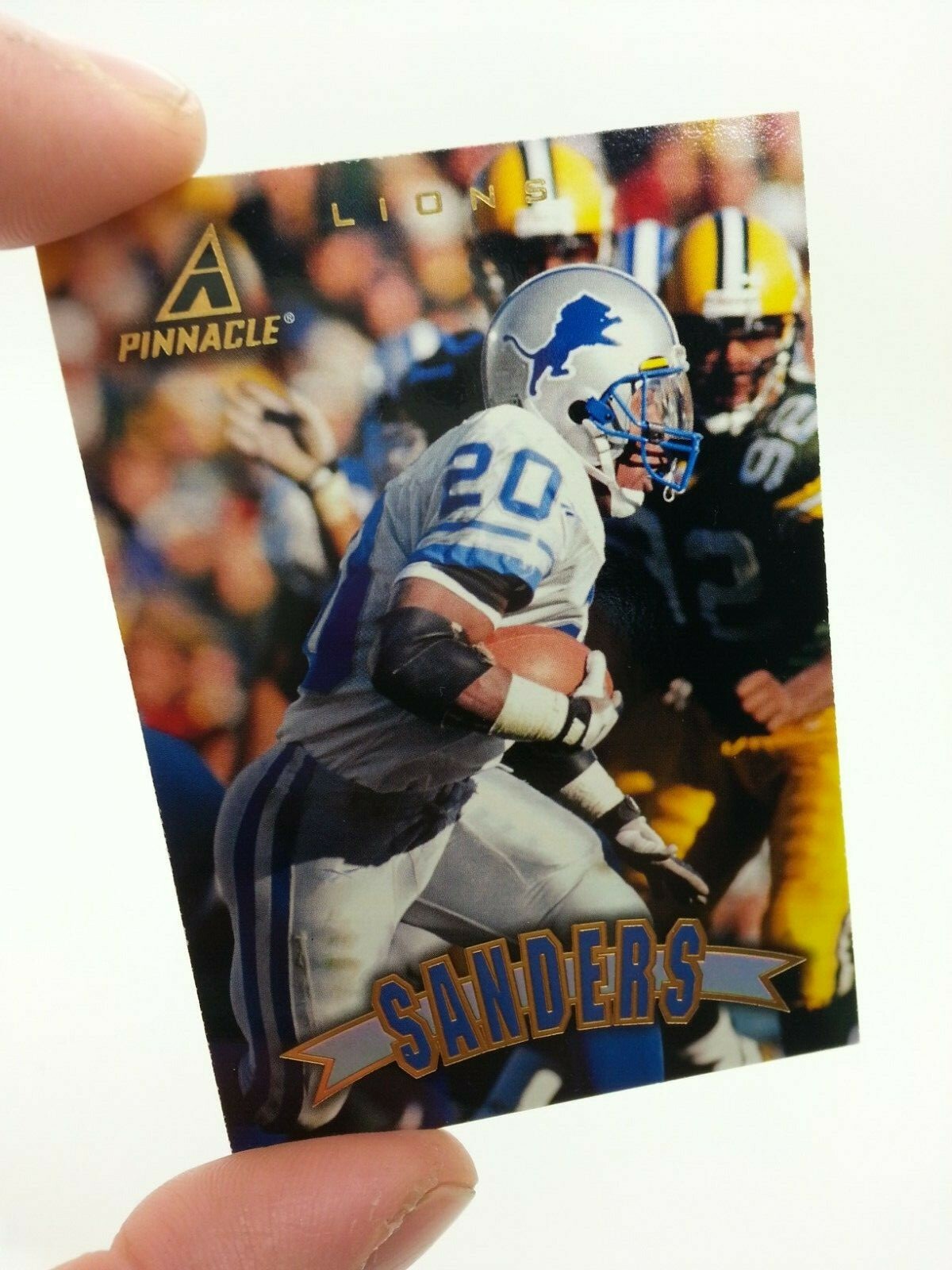 1997 PINNACLE FOOTBALL Card#7 BARRY SANDERS RB Detroit Lions #20 | eBay