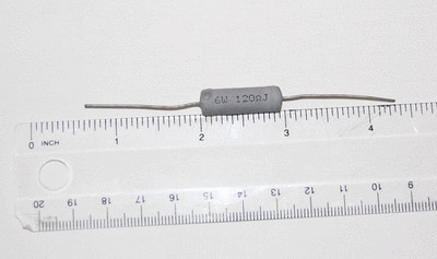 120 Ohm 6 Watt 6W 5% Wire Wound Power Resistor Axial QTY = 25