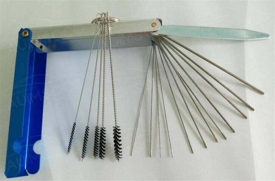 Juego de herramientas de limpieza para quitar chorro de suciedad de carbono carburador de motocicleta piezas accesorios Foto 4 de 4