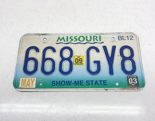 Targa Missouri SCADUTA 668 GY8 - Foto 1 di 2