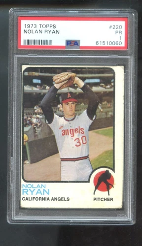1973 Topps #220 Nolan Ryan PSA 1 Graded Baseball Card MLB California Angels