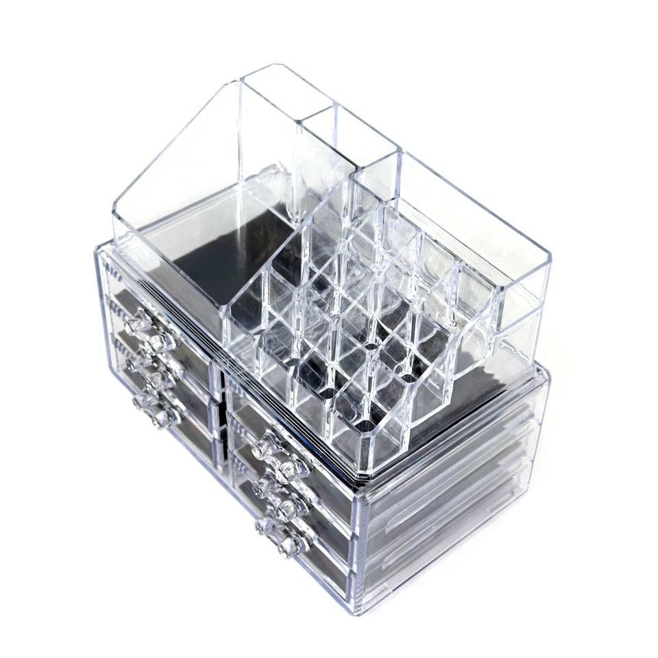 Organizer per Make Up, Box Porta Trucchi, Porta Gioie 22 Scomparti (6 cassetti) - Immagine 4 di 4