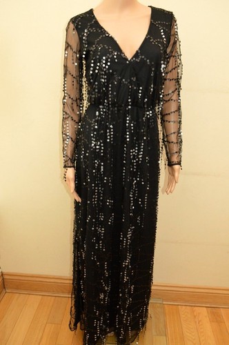 New Lipsy EXCLUSIVE Black Sequin Tassel 