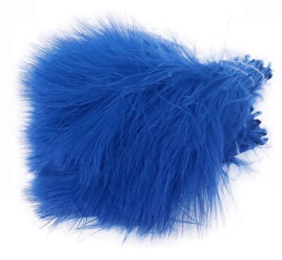 WAPSI STRUNG MARABOU. Blood Quill. Blue
