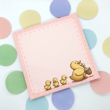 Duck 10x10cm Memopad - Kawaii Notepad, 50 pages, cute ducklings. stationery