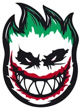Spitfire sticker joker skateboard wheels skate cell laptop bumper vinyl decal