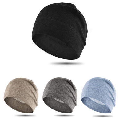 Men's Winter Hat Warm Knitted Hat Cuff Beanie Watch Cap With Lining Black Cu186gxn7gx