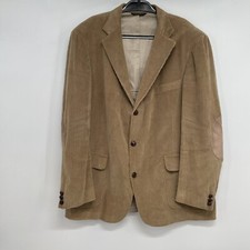 Vintage Orvis Sport Coat Men 46L Tan Corduroy Made in USA 3 Button Single Vented