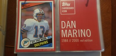 RARE Dan Marino Cardboard Icon-Red Series #8 of 10.