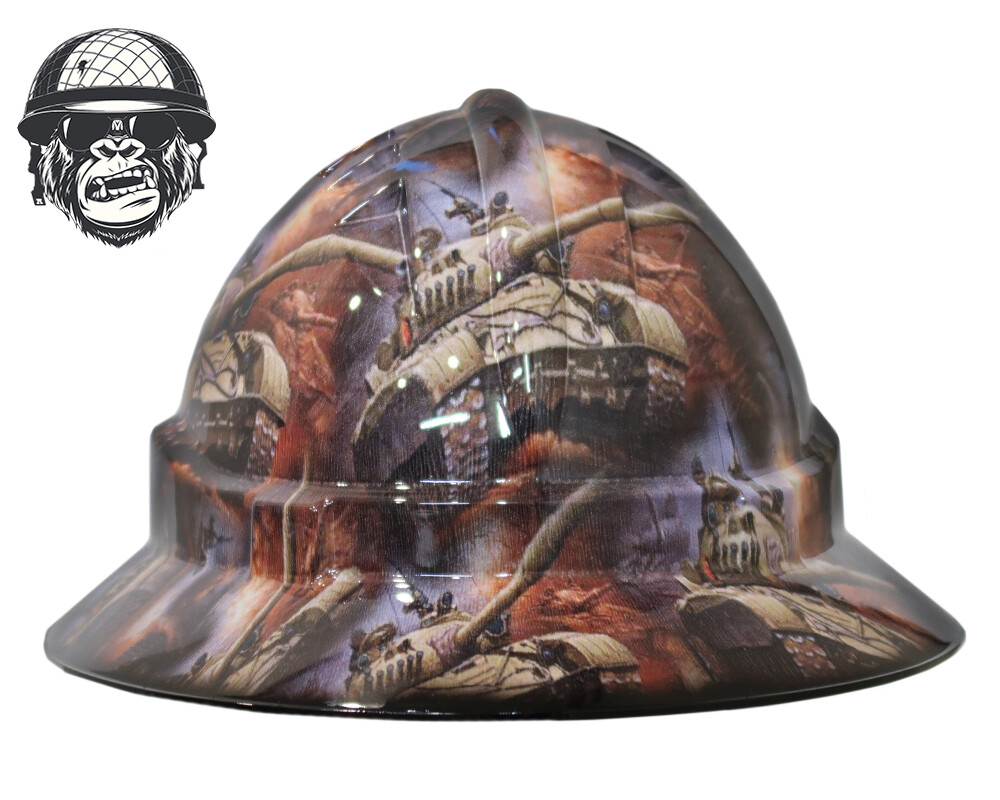 Custom Hydrographic Safety Hard Hat LOADER PRO CHOICE WIDE BRIM | Australia