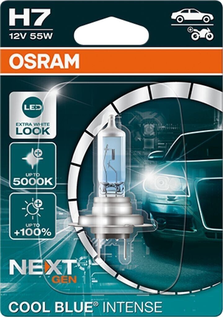 Lampada Osram H7 12V 55W Cool Blue Intense 5000k Luce bianca