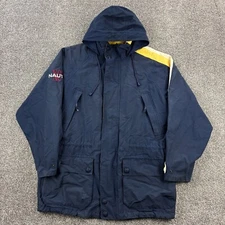 Vintage Nautica Challenge Jacket Mens XL Navy Blue J Class Windbreaker Sailing