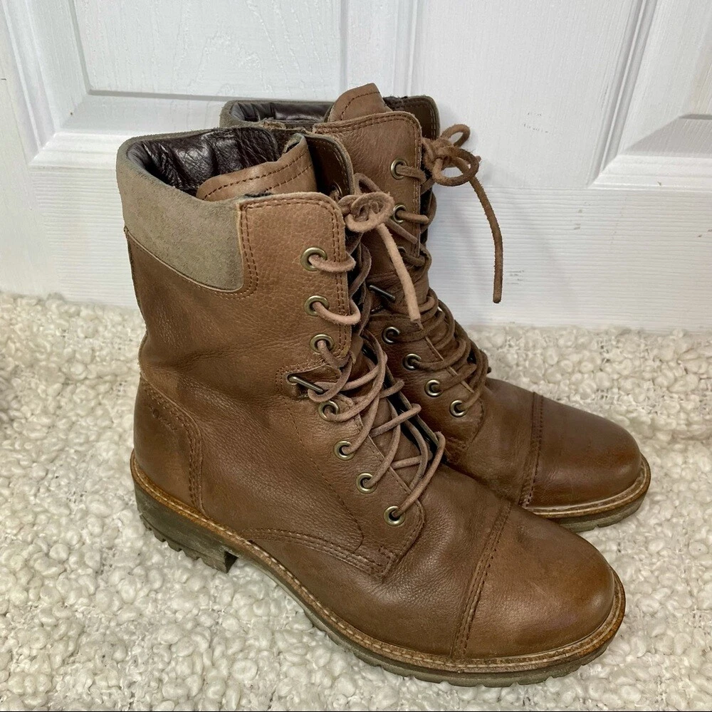 Hydromax Leather Up Combat Boots 6.5 | eBay