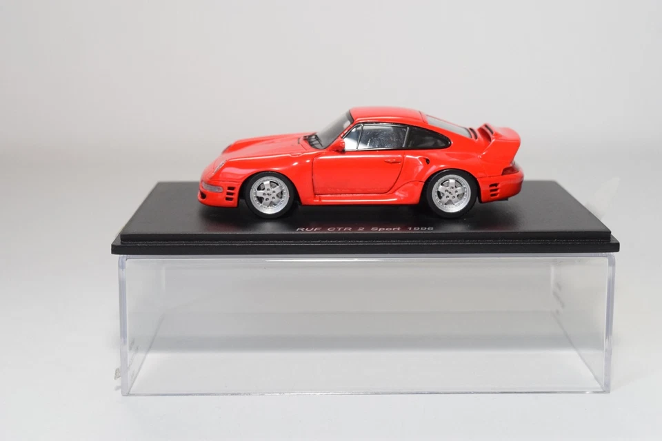 A98 1:43 SPARK S0724 PORSCHE RUF CRT2 SPORT 1996 RED MIB - Bild 2 von 4