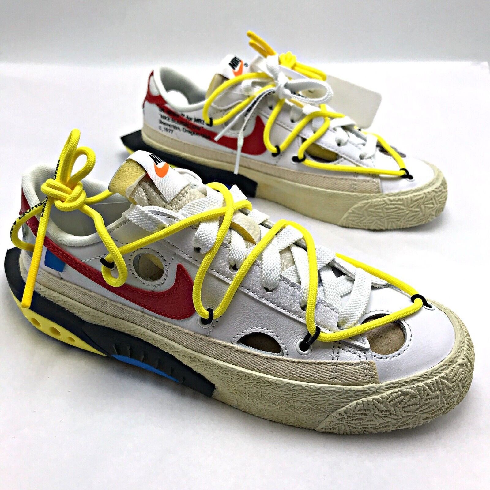 Off-White Nike Blazer Low White Yellow Red Release Info