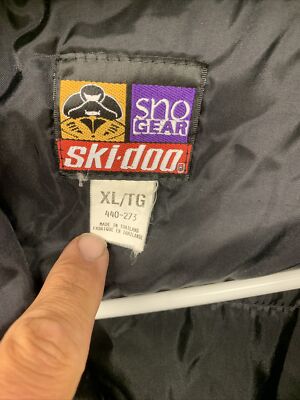VINTAGE SKI-DOO SNO GEAR 3 IN ONE SNOWMOBILE WINTER RACING JACKETS