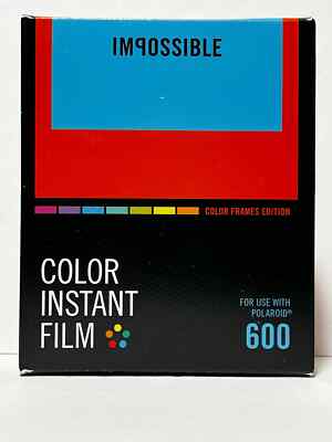 IMPOSSIBLE POLAROID ORIGINALS 600 COLOR FILM  - COLOR FRAMES EDITION -VERY RARE!