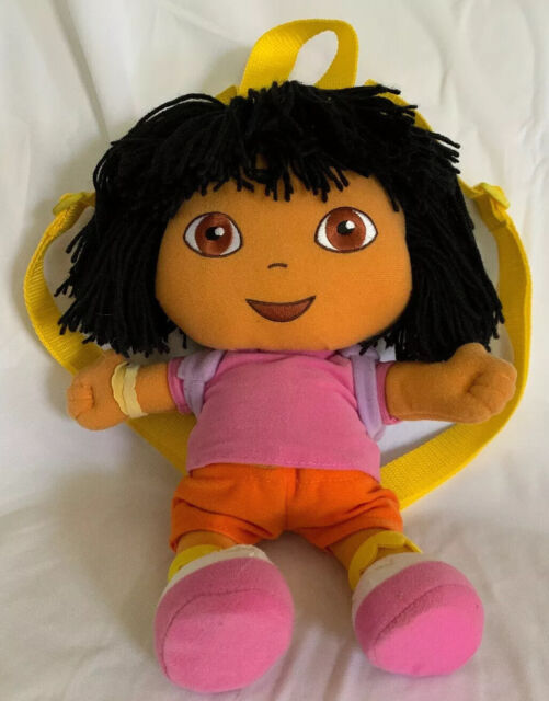 Dora the Explorer Yarn Hair 2002 Backpack Plush Stuffed Doll Soft Unused 13â | eBay