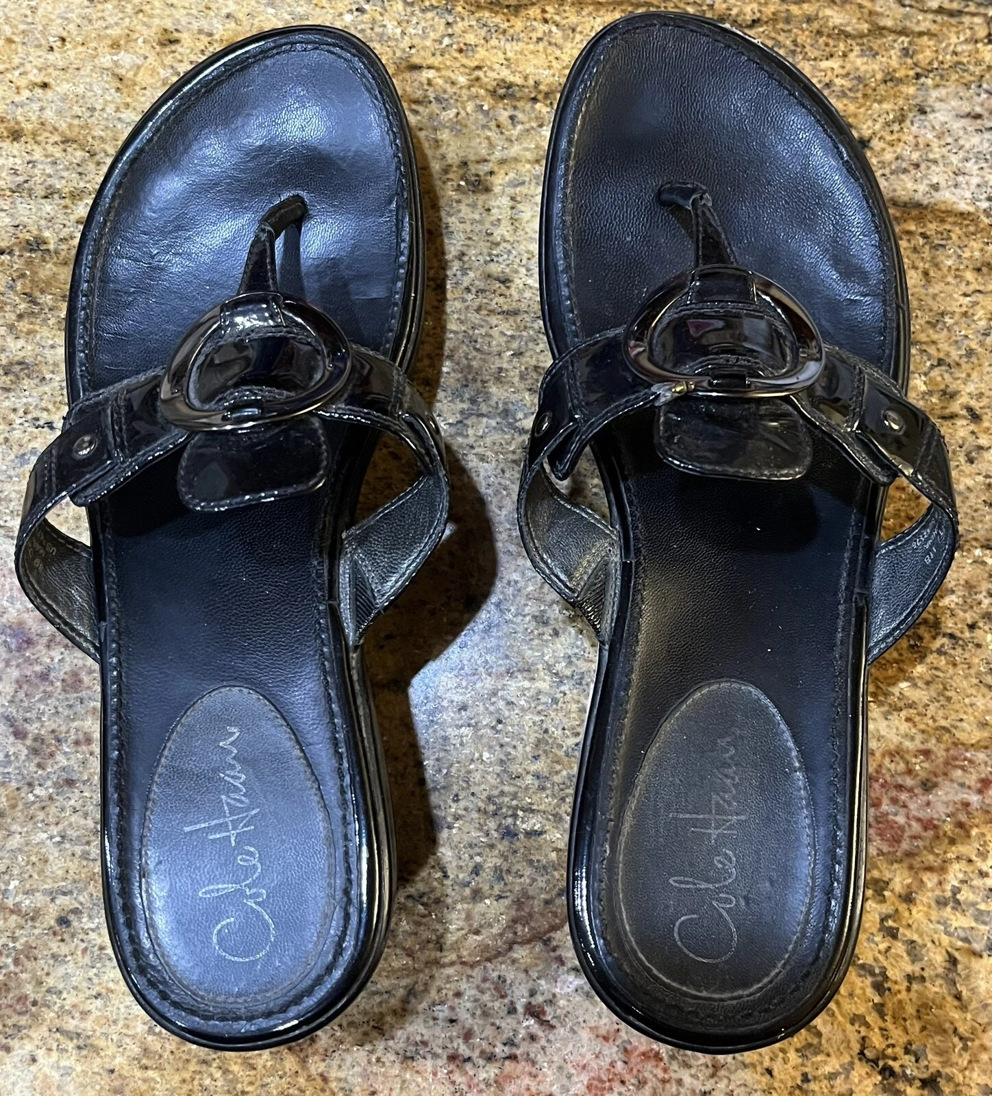 NIKE SANDALI COLE HAAN G SERIES AIR VELA NERI TAGLIA 10 STILE INFRADITO