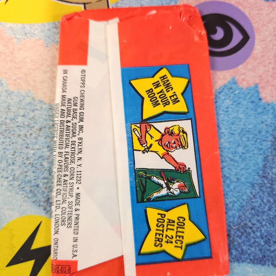 (SEM PÔSTER) 1968 Cartazes de beisebol Topps SOMENTE invólucro vazio - Imagem 2 de 2