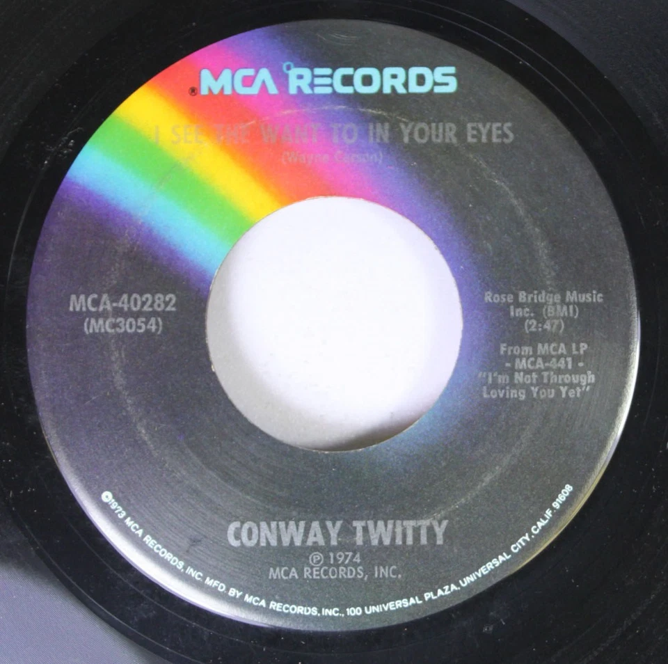 Country 45 Conway Twitty - Girl From Tupelo / I See The Want To In Your Eyes On - Image 2 of 2