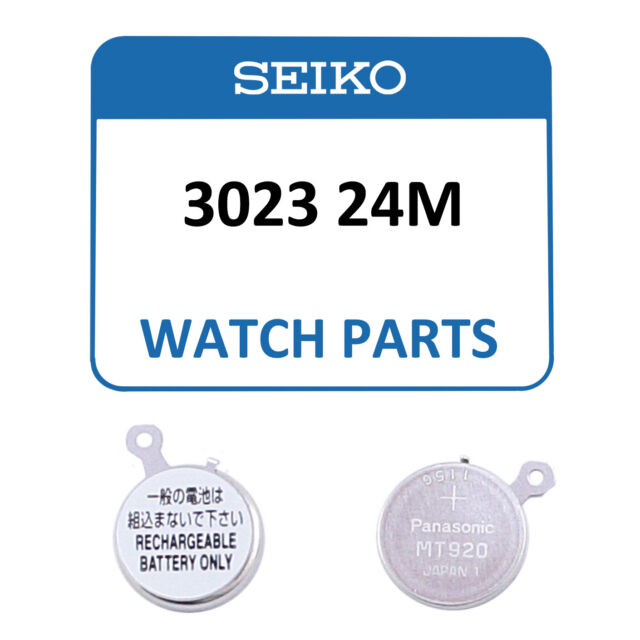Genuine Seiko Kinetic Watch Capacitor 3023 24m Rechargeable Battery - for  sale online | eBay