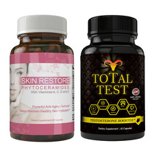 Restore Skin Health Anti-Aging Supplements Testosterone Boost Antioxidant Pills
