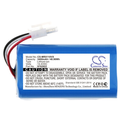 3400mAh Battery for Miele RX1-SJQL0,Scout RX1,Scout RX2 60,Scout RX3 60,9702922